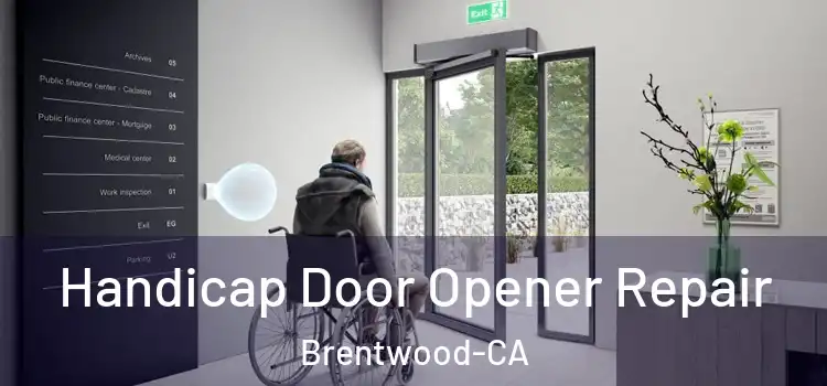  Handicap Door Opener Repair Brentwood-CA